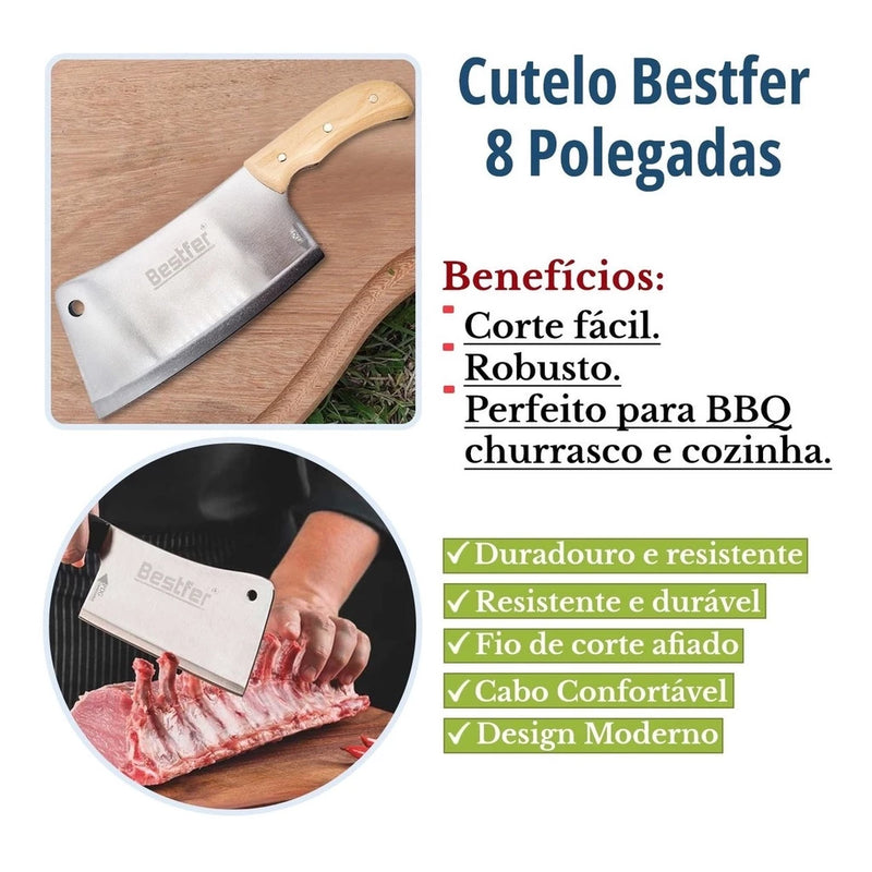 Cutelo  Profissional Bestfer 8"