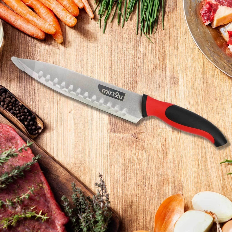 Faca Santoku Do Chef 8" Premium Aço Inox - Churrasco / Sushi